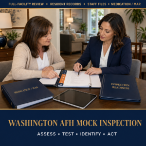 Washington AFH Mock Inspection – Full-Facility Readiness Review